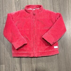 Koala Kids Fleece-Lined Pink Corduroy Full-Zipper Jacket, Size 18 Months